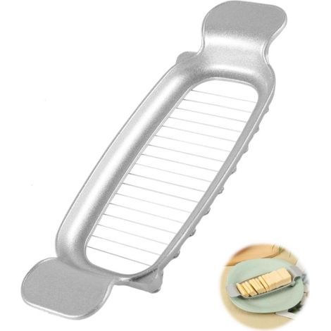 Coupe-Fromage en Acier Inoxydable 304 Outil de Cuisine Multifonctionnel Coupe-Beurre Coupe-Fromage en Fil pour Fromages en Bloc et Beurre (1/5)