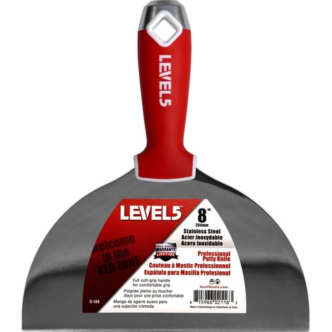 LEVEL5 Spachtel aus Edelstahl 8"/204mm weicher Griff 5-144 (1/3)