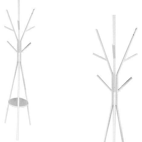 APPENDIABITI DA TERRA PIANTANA IN METALLO BIANCO 179 CM