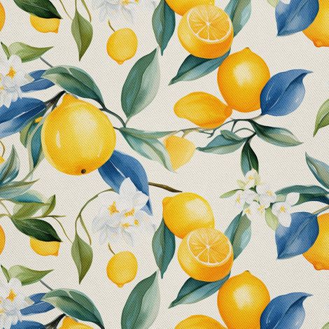 Tela decorativa para exteriores Oxford - Frutas cítricas - DX3045 (1/5)