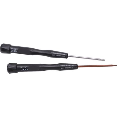 Set mit 2 professionellen Schraubendrehern, rutschfestem Griff, magnetischen Bits für Wartungsarbeiten, Modell 8800C F (1/5)