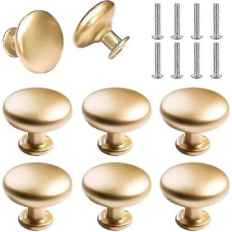 Maniglie per porte, cassetti e armadietti color oro, piccole maniglie a tirante con viti, adatte per ante di cucine e toelette. (1/4)