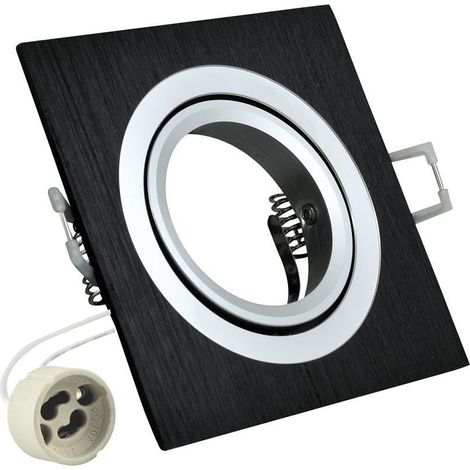 Faretto incasso Polux South OPAL quadrato nero GU10 (1/4)