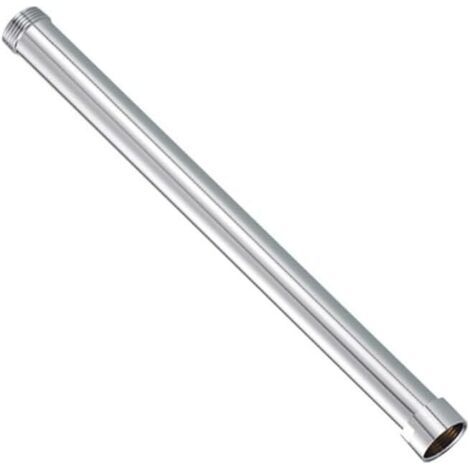 (argent).Rallonge de douche ronde en acier inoxydable - 30 cm - Accessoires de rechange (1/5)