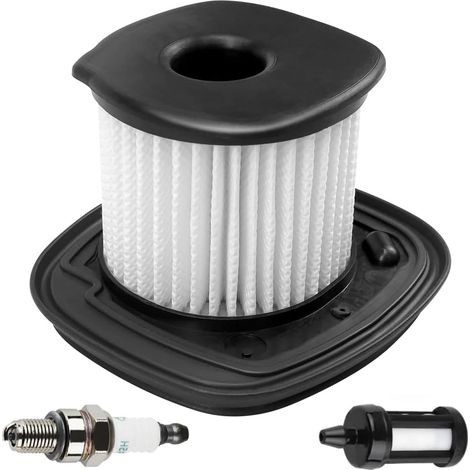BG86 Luftfilter-Set für Stihl BG86C, BG86, SH86, SH86C, BG56 Laubbläser HD2 (Luftfilter-Ersatzteilenummern: 42411404400, 42411404403, 42411404404) inklusive Zündkerze und Kraftstofffilter