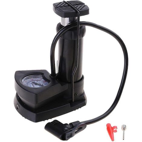 Pompe à pied pour gonfler les pneus avec manomètre, 160 PSI (1/5)