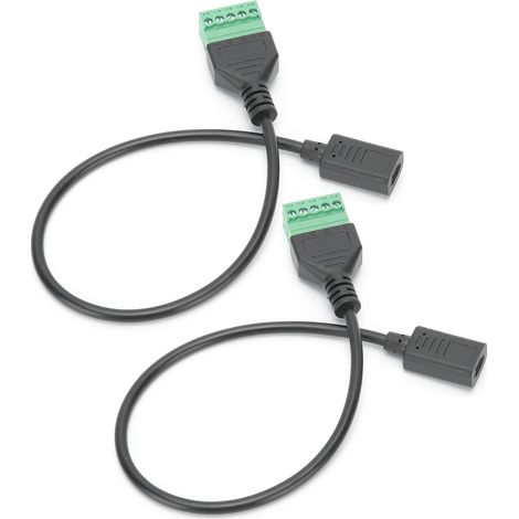 Connecteur USB Type C Femelle à Souder, 2 Pièces Adaptateur sans Soudure pour Câble
