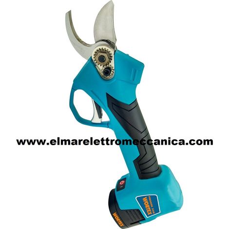 Wortex PIRANHA 20M Forbici a Batteria taglio 18 mm 2 Batterie a Litio 2 Ah