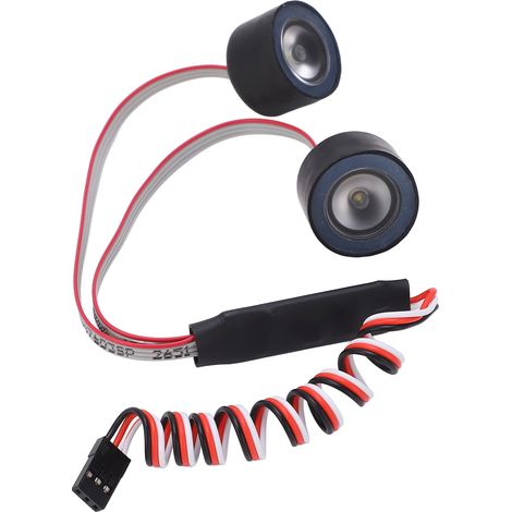 Phare avant LED pour voiture RC ZD Racing DBX‑07 1/7, kit d'éclairage Angel Eyes avec éclairage puissant (1/5)