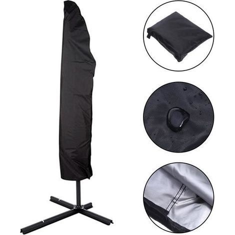 Waterproof parasol cover - BRAND - 280 cm polyester taffeta model. (1/4)