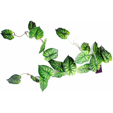 120cm Artificial Trailing Hanging Plant Realistic Alocasia Dragon Scale Natural Look (1/3)