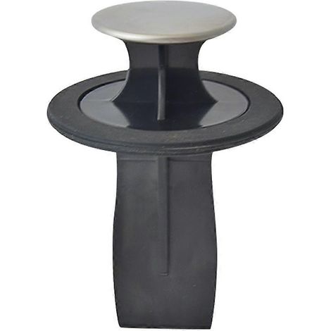 1 joint d'évier multifonctionnel 78-80 mm, crépine d'évier, bouchon de vidange, accessoire pour broyeur de déchets de cuisine (noir) - Parfait
