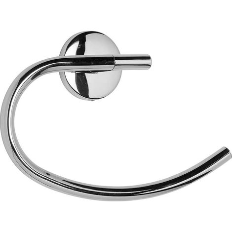 Croydex Chrome Towel Ring Holder, Bathroom Accessories - Hampstead (1/3)