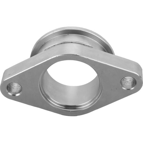 Adaptateur de bride pour vanne de turbine vers raccord de collecteur à bride à 2 boulons, adapté à la plupart des vannes de dérivation d'échappement à bride en V de 38 mm (MVS). (1/5)