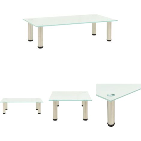 TV-Tisch Mattiert 60x35x17 cm Hartglas (1/5)