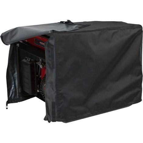 Funda protectora para generador eléctrico, impermeable y a prueba de polvo, para jardín y patio exterior (negra) -Crezuo