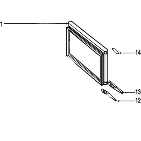 Porte congelateur avec joint magnetique pour CONGELATEUR...