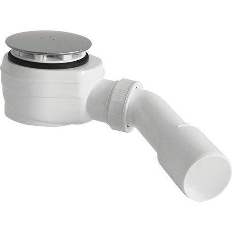 Bonde de receveur de douche, Low, dia. 60 mm, DN40/50, couvercle en acier inoxydable poli