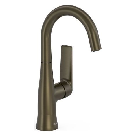 Mitigeur avec manette latérale pour lavabo Loft Noir bronze - TRES 22244701KMB