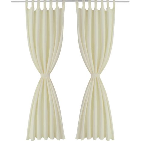 Maison Exclusive - Vorhänge Gardinen aus Satin 2-teilig 140 x 245