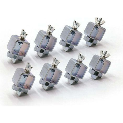 Lot de 8 pinces de soudage bout à bout, pinces pour panneaux, 1 pouce x 1 pouce x 2 pouces pour pince de soudage bord à bord (1/4)