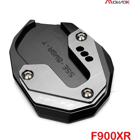(Gris B-F900xR) Compatible avec BMW F900R F900XR 2020-2023 Accessoires moto Porte-clés Béquille latérale Extension de béquille arrière Plaque de support F 900 X XR maxpower (1/4)