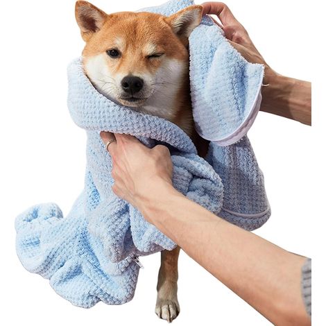 Quick Drying Dog Bathrobe, Plush Dog Bathrobe, Quick Dry Dog (1/5)