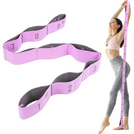 Elastique Musculation,Elastique Sport 9 Niveaux de Forces Bande de Résistance Fitness pour Entraînement Gym Fitness Pilates Yoga (1/4)