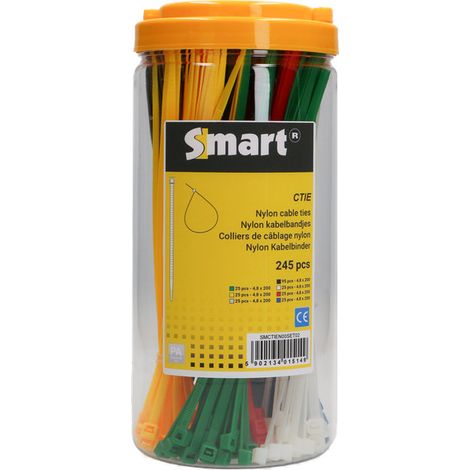 Assortiment de 245 Colliers de serrage Nylon - 1 pièce (1/3)