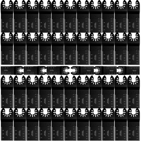 Lot de 50 lames de scie professionnelles bi-métal pour outils d'oscillation multi-outils à libération rapide pour fines multimasters, Makita, Rockwell, artisan Bosch et plus (1/5)