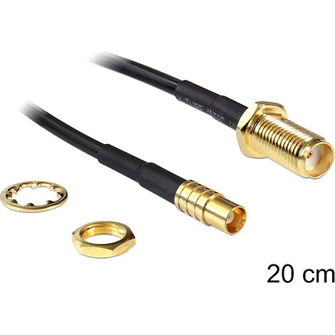 Delock antenna cable sma jack  mcx jack 200 mm