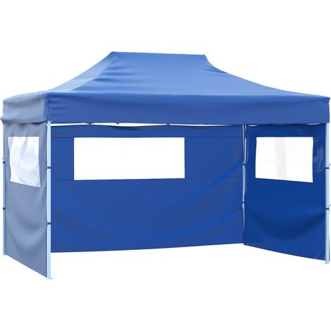 Party-Zelt Blau 291 x 431 x 315 cm Oxford-Stoff vidaXL