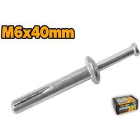 TASSELLO A PERCUSSIONE IN ACCIAIO M6X40MM BOX 60 PZ