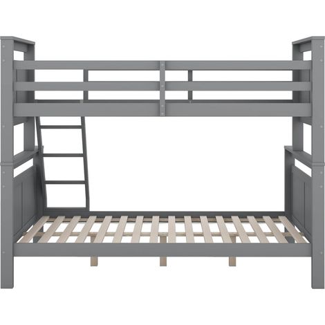 Litera convertible en 2 camas separadas 90x200 y 140x200 cm gris (1/5)