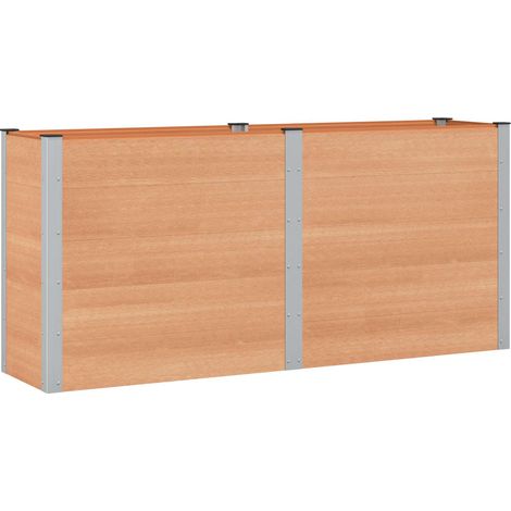 Garden Raised Bed Brown 200 x 50 x 91 cm vidaXL
