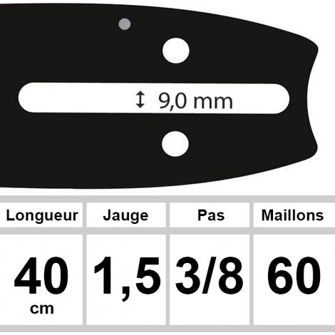 Guide Ozaki Pro Steel ( Dolmar - Husqvarna - Jonsered - Makita - Partner - Poulan - Shindaiwa / Sdk / Iseki - Solo ) Coupe 16 -
