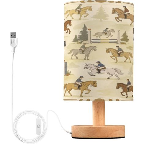 Lampes de bureau vintage équestre pour table d'intérieur filles (1/5)