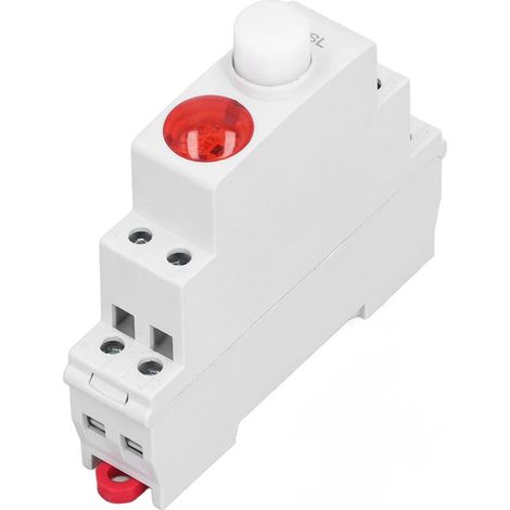 Voyant LED - Rail DIN - 230 V AC DC - Pour Contacteur Démarreur Magnétique - Indicateur Électrique - 1 Pièce (1/5)