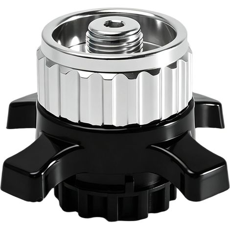 adaptateur de cartouche de valve pour Easy-Click/CV, accessoires de cuisinière, adaptateur de cartouches de gaz, transition de la fermeture à baïonnette vers raccord fileté 7/16", pour accessoires (1/5)
