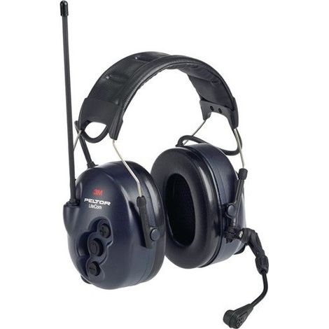 3M Peltor LiteCom Casco Antirruido Binaural Negro Azul