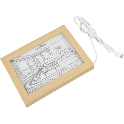 Innovativer LED-beleuchteter Bilderrahmen im japanischen Anime-Stil mit 3 Beleuchtungsmodi, die Sonnenlicht simulieren (1/4)
