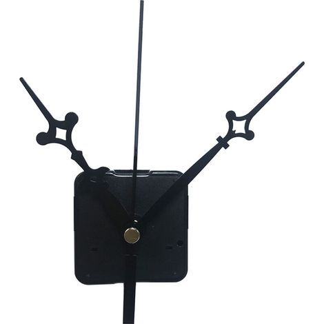 Schwarzes Quarz-Uhrwerk, Motor, Mechanismus, Zeiger und Zubehör, DIY-Bausatz (1/4)