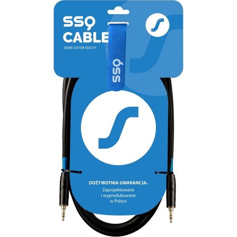 Câble mini-jack stéréo 3,5 mm SSQ MIMI2 SS-1425 - Mini-jack stéréo 3,5 mm 2 m Noir (1/2)