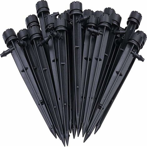 100 pezzi di gocciolatori per irrigazione regolabili, sistema di irrigazione a goccia automatico, micro irrigatori, gocciolatori per piante, serra, giardino fai da te (1/5)