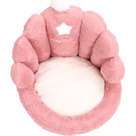 Sitzkissen mit Lendenwirbelstütze, bequemes, dickes Stuhlrückenkissen, fürs Büro, rosa (1/5)