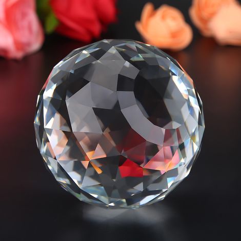 Boule Décorative en Cristal 80mm pour Intérieur Maison et Hôtel (1/3)