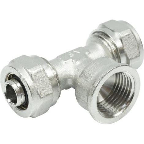 Conector en T roscado PEX 20X1/2X20 rosca interna