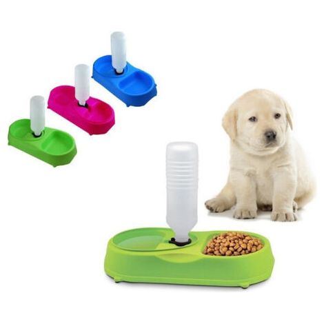 Distributeur D'eau Et De Nourriture Pour Chien Chat Eau Nourriture Gamelle Chiens Chats (1/2)