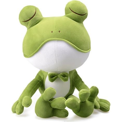 Coussin grenouille mignon de 55 cm, cadeau d'anniversaire idéal pour une petite fille, avec sa poupée. (1/5)