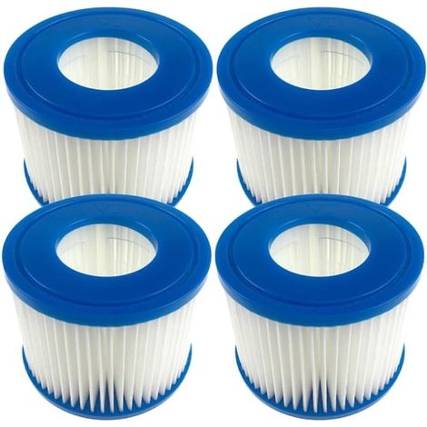 Filtre pour Spa Gonflable Taille I, II, III, VI Cartouches filtrantes compatibles (4, Taille VI : φ10 x H 8 cm, φ intérieur 5,2 cm) (1/4)